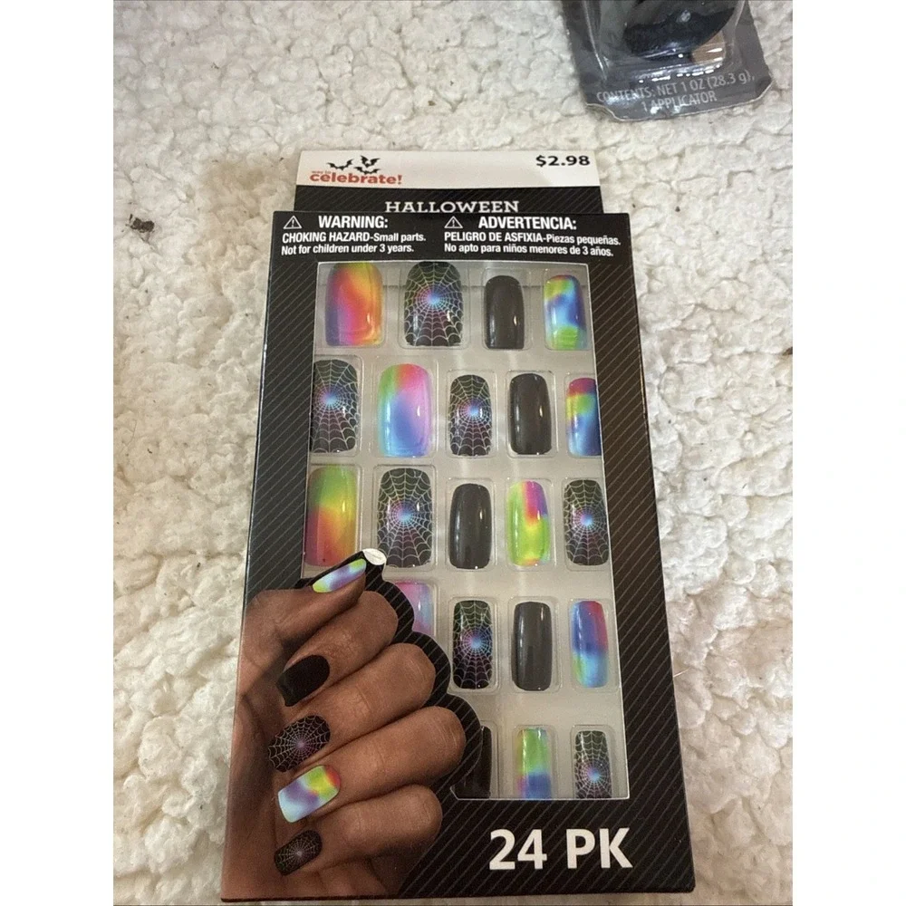 Way To Celebrate Halloween Press On Nails New In Box 24 PK